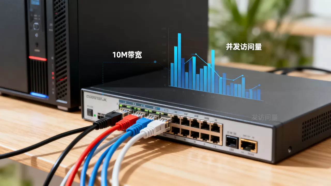 服务器10M带宽能容纳多少人,并发访问量多少合适? 服务器10M带宽能容纳多少人,并发访问量多少合适?