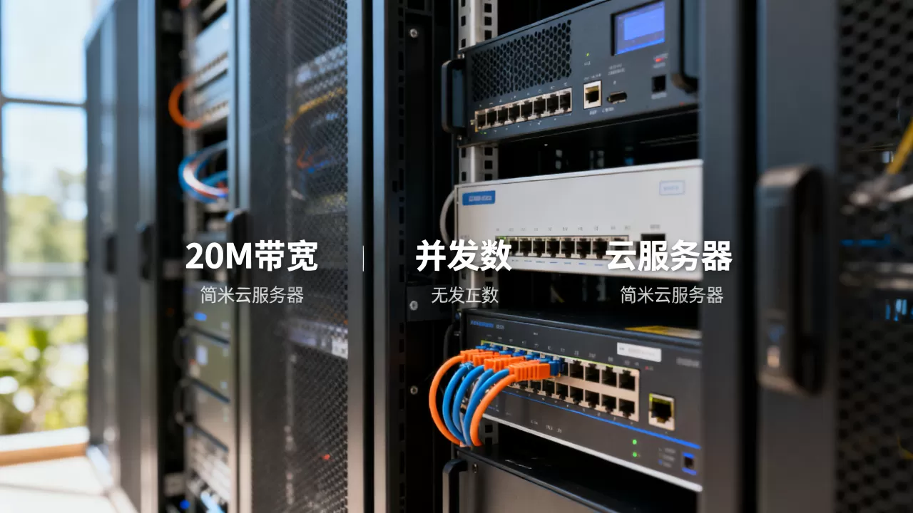 20M简米云服务器能带多少人?,并发数多少合适 20M简米云服务器能带多少人?,并发数多少合适