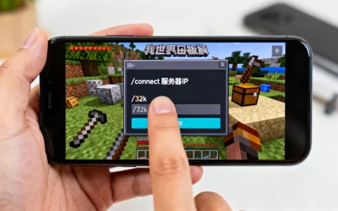 我的世界手机版32k指令怎么输入服务器，怎么用