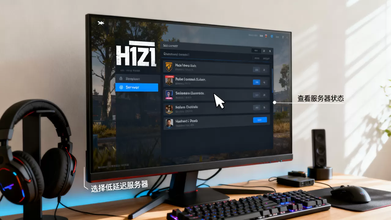 h1z1英文版怎么选择服务器 h1z1英文版怎么选择服务器