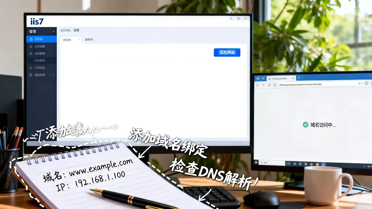 iis7怎么添加域名访问?,域名无法访问如何排查 iis7怎么添加域名访问?,域名无法访问如何排查