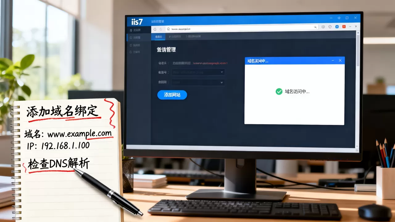 iis7怎么添加域名访问?,域名无法访问如何排查 iis7怎么添加域名访问?,域名无法访问如何排查