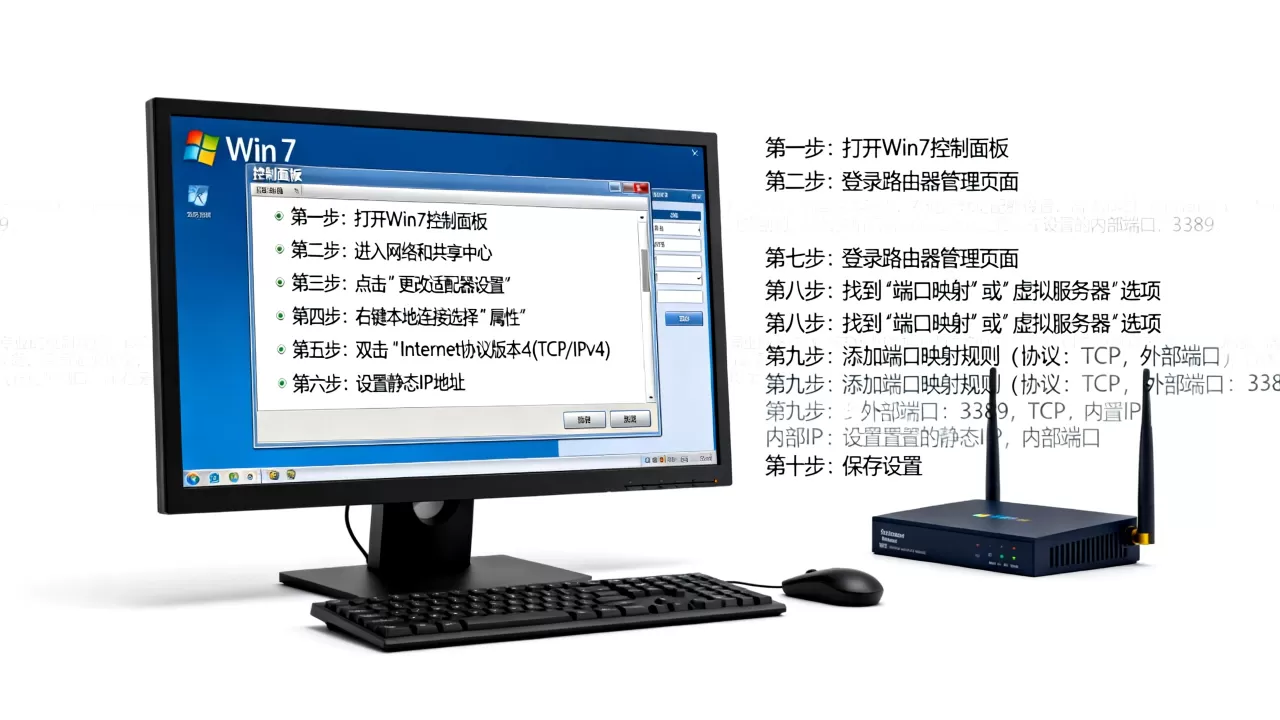 Win7远程连接怎么开启服务器端口映射?,具体步骤是什么? Win7远程连接怎么开启服务器端口映射?,具体步骤是什么?