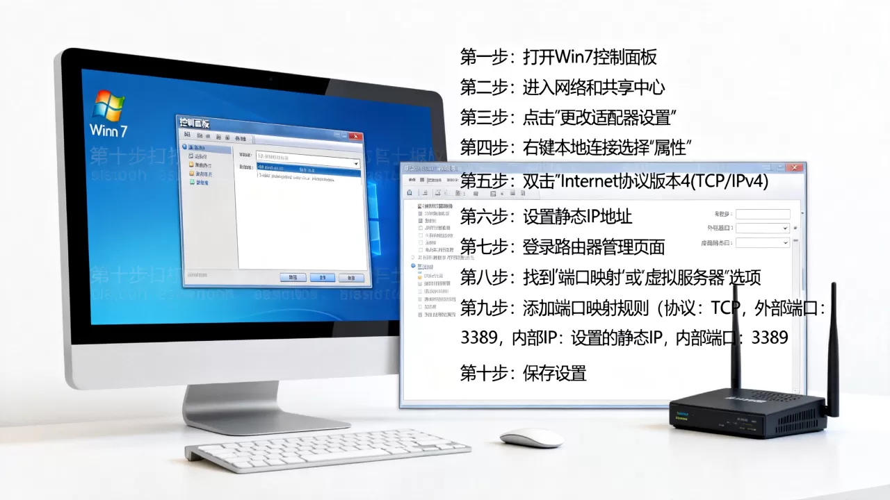 Win7远程连接怎么开启服务器端口映射?,具体步骤是什么? Win7远程连接怎么开启服务器端口映射?,具体步骤是什么?