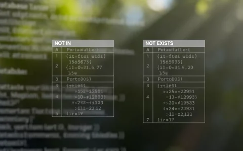 in与exists_案例：NOT IN转NOT EXISTS