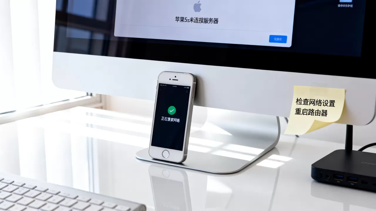 电脑显示苹果5s未连接服务器怎么办 电脑显示苹果5s未连接服务器怎么办