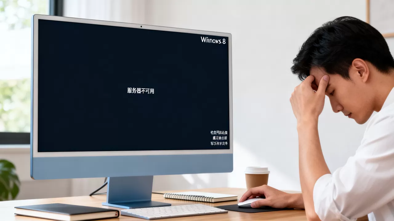 win8电脑打开服务器不可用怎么办 win8电脑打开服务器不可用怎么办