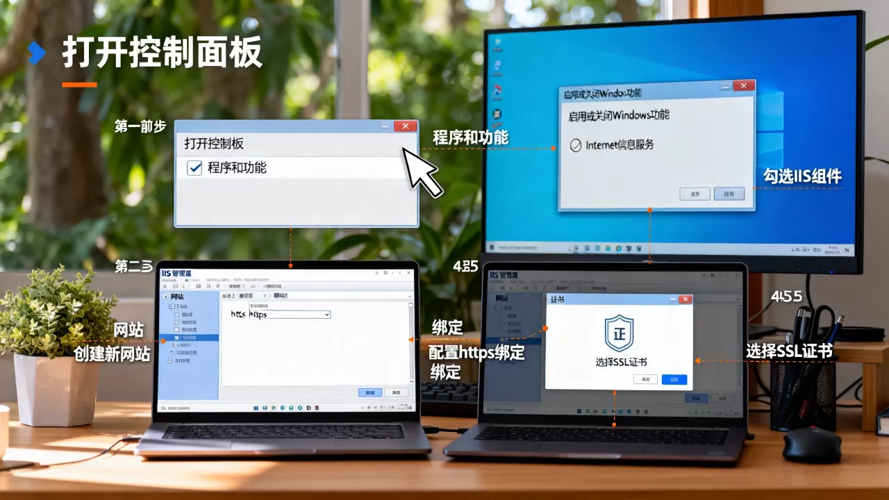 如何设定https并安装IIS?,步骤是什么? 如何设定https并安装IIS?,步骤是什么?