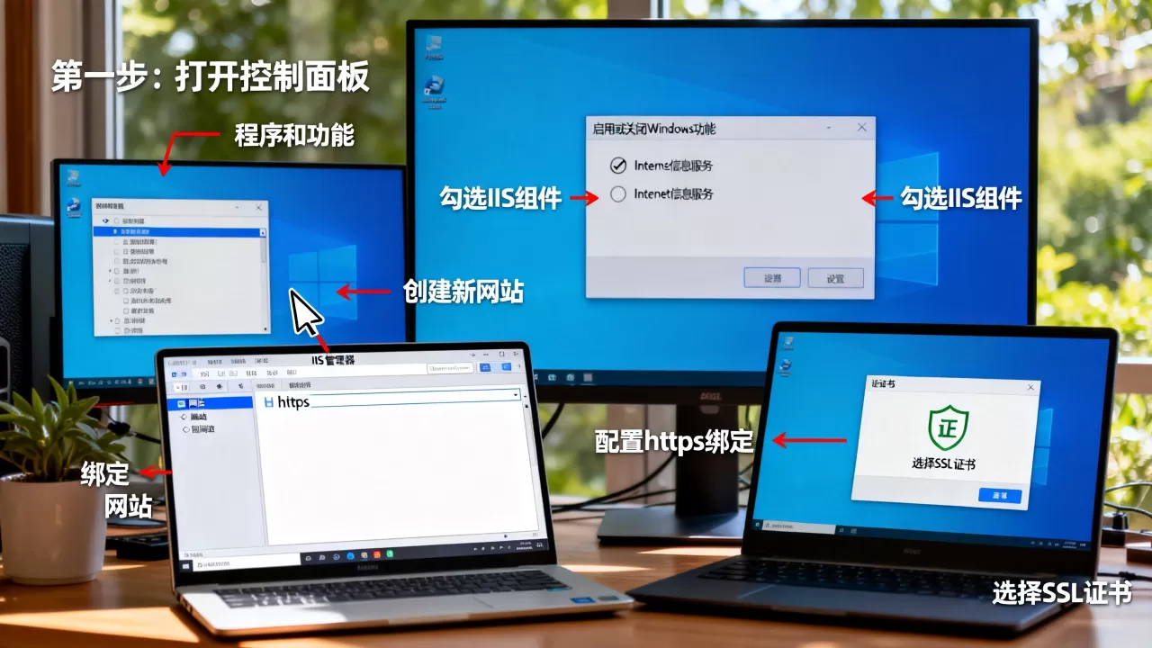 如何设定https并安装IIS?,步骤是什么? 如何设定https并安装IIS?,步骤是什么?