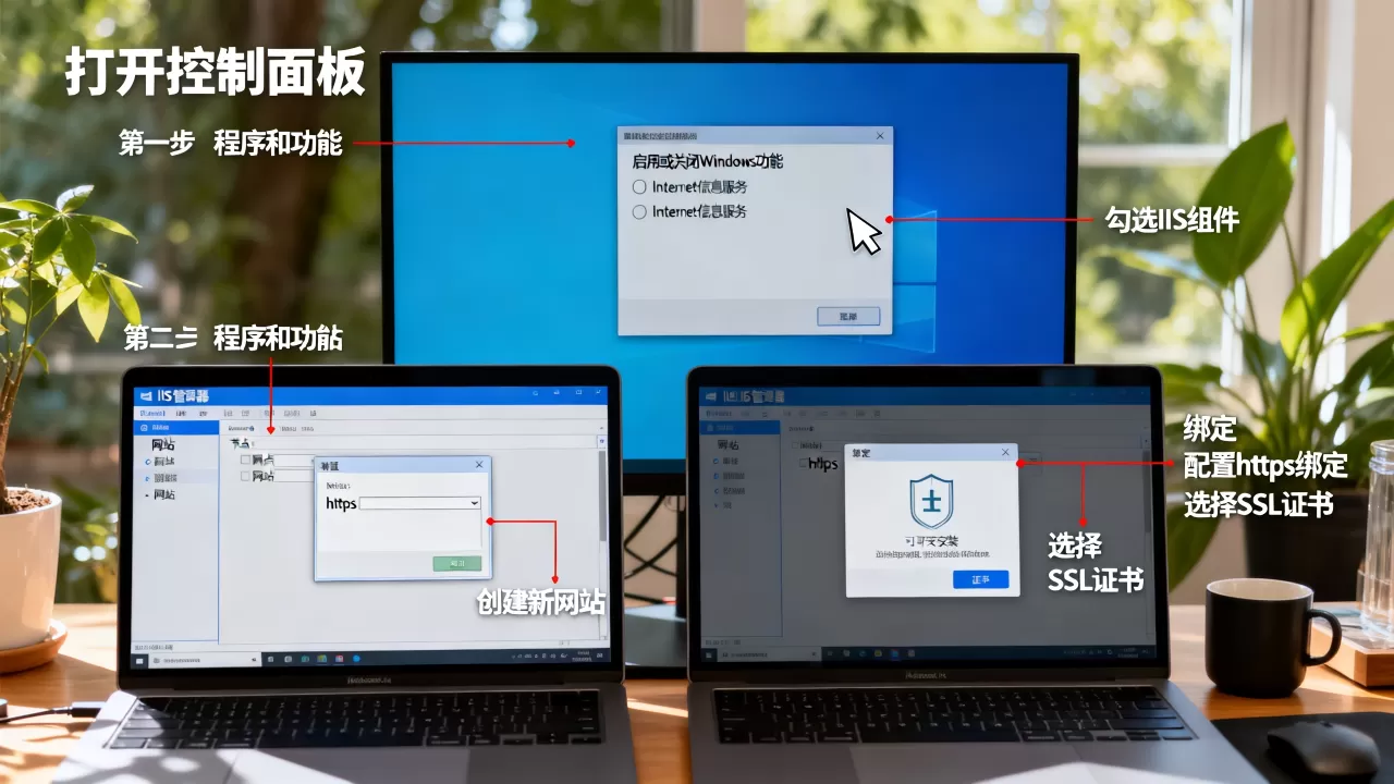 如何设定https并安装IIS?,步骤是什么? 如何设定https并安装IIS?,步骤是什么?