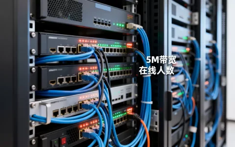 服务器5m带宽能用多少人在线