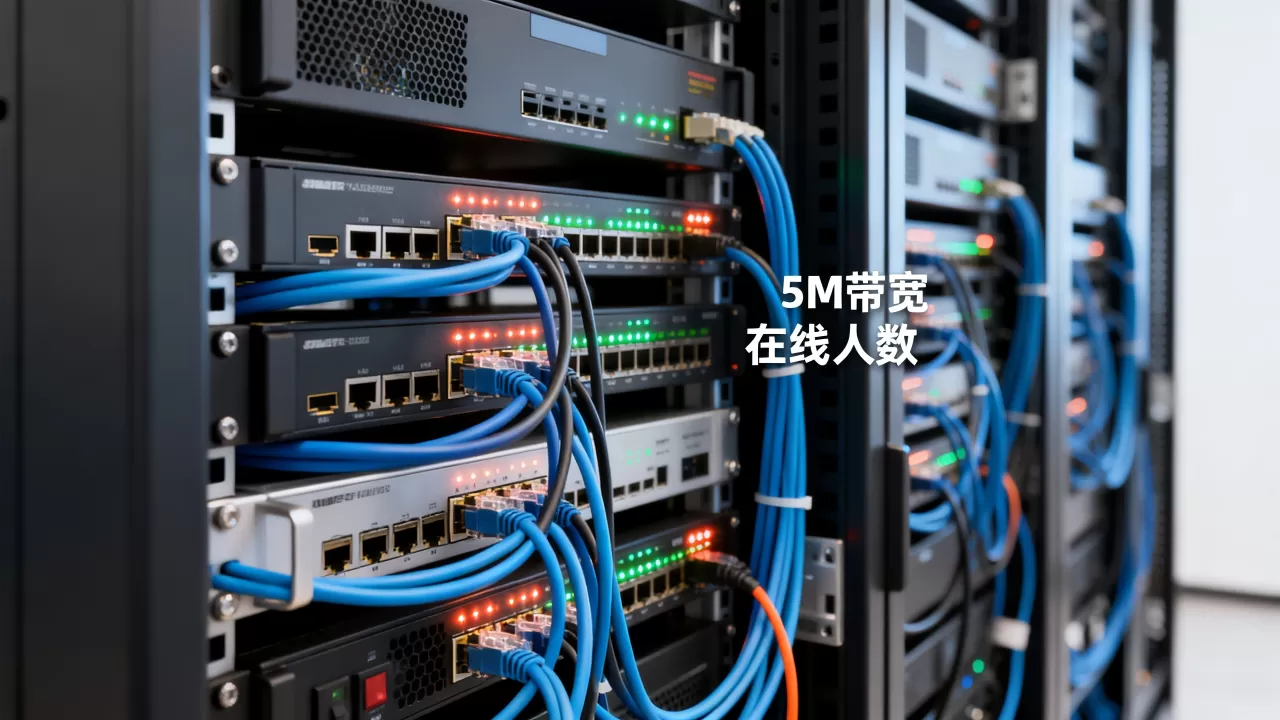 服务器5m带宽能用多少人在线 服务器5m带宽能用多少人在线