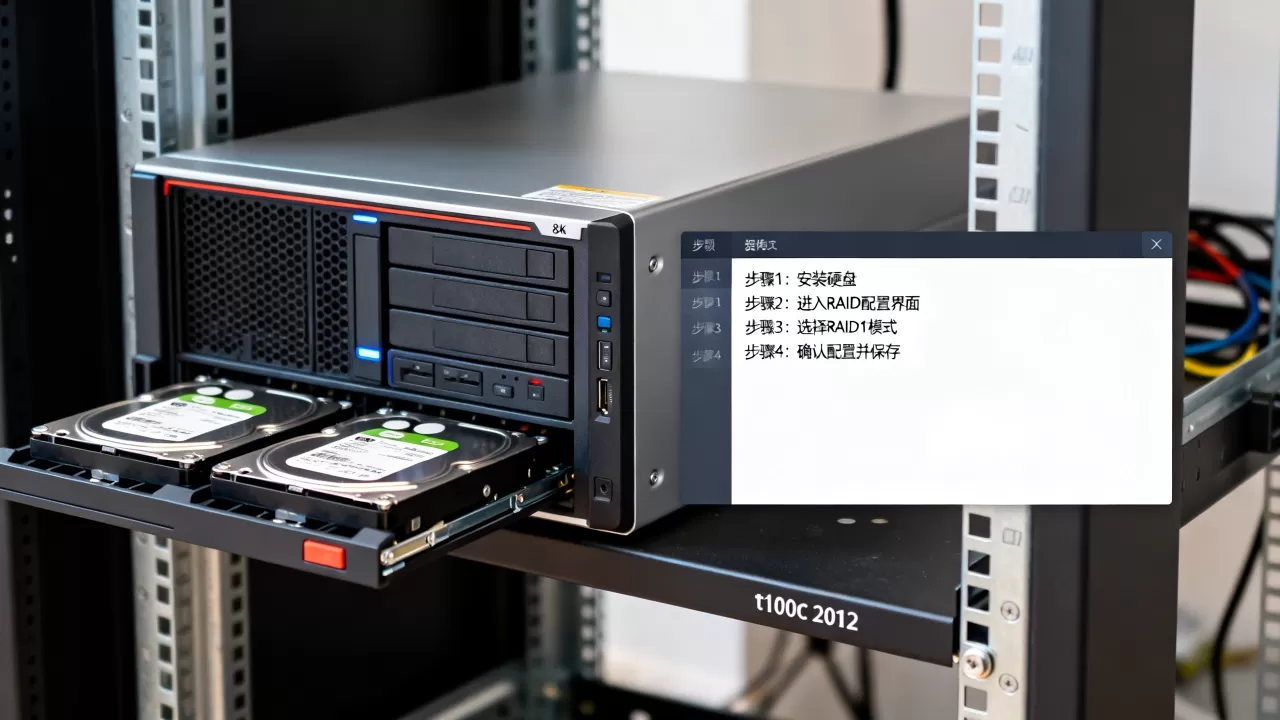 t100c服务器2012怎么做raid1,详细步骤是什么 t100c服务器2012怎么做raid1,详细步骤是什么