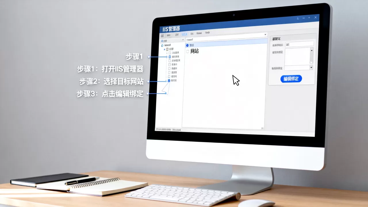 如何修改IIS网站绑定域名?, IIS网站域名修改方法 如何修改IIS网站绑定域名?, IIS网站域名修改方法