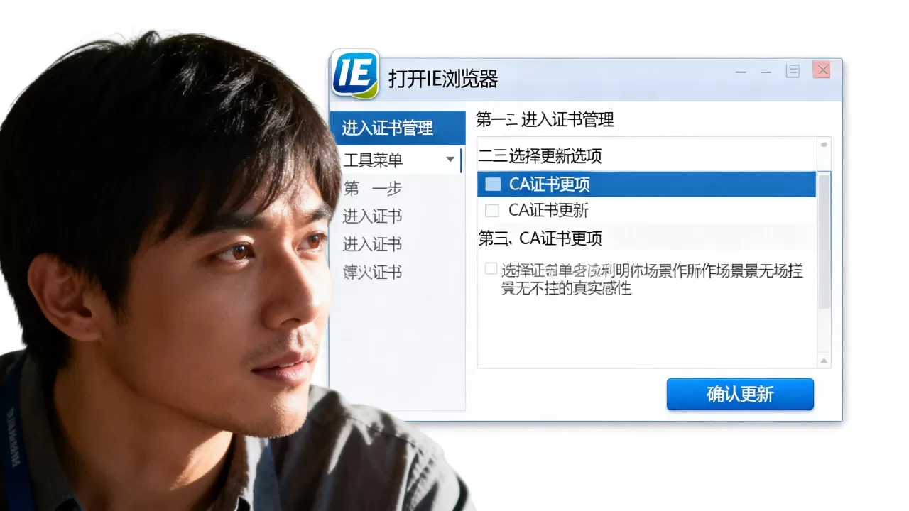 IE浏览器CA证书怎么更新,具体操作步骤是什么 IE浏览器CA证书怎么更新,具体操作步骤是什么