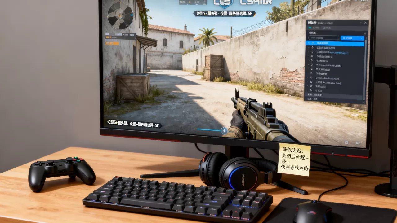 CSGO国服怎么切到5E服务器,匹配延迟高怎么办? CSGO国服怎么切到5E服务器,匹配延迟高怎么办?