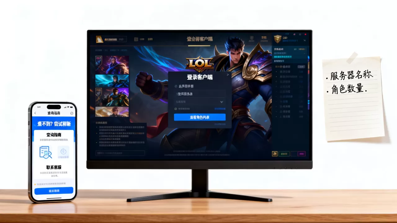 怎么查LOL哪些服务器有角色?,查不到怎么办? 怎么查LOL哪些服务器有角色?,查不到怎么办?