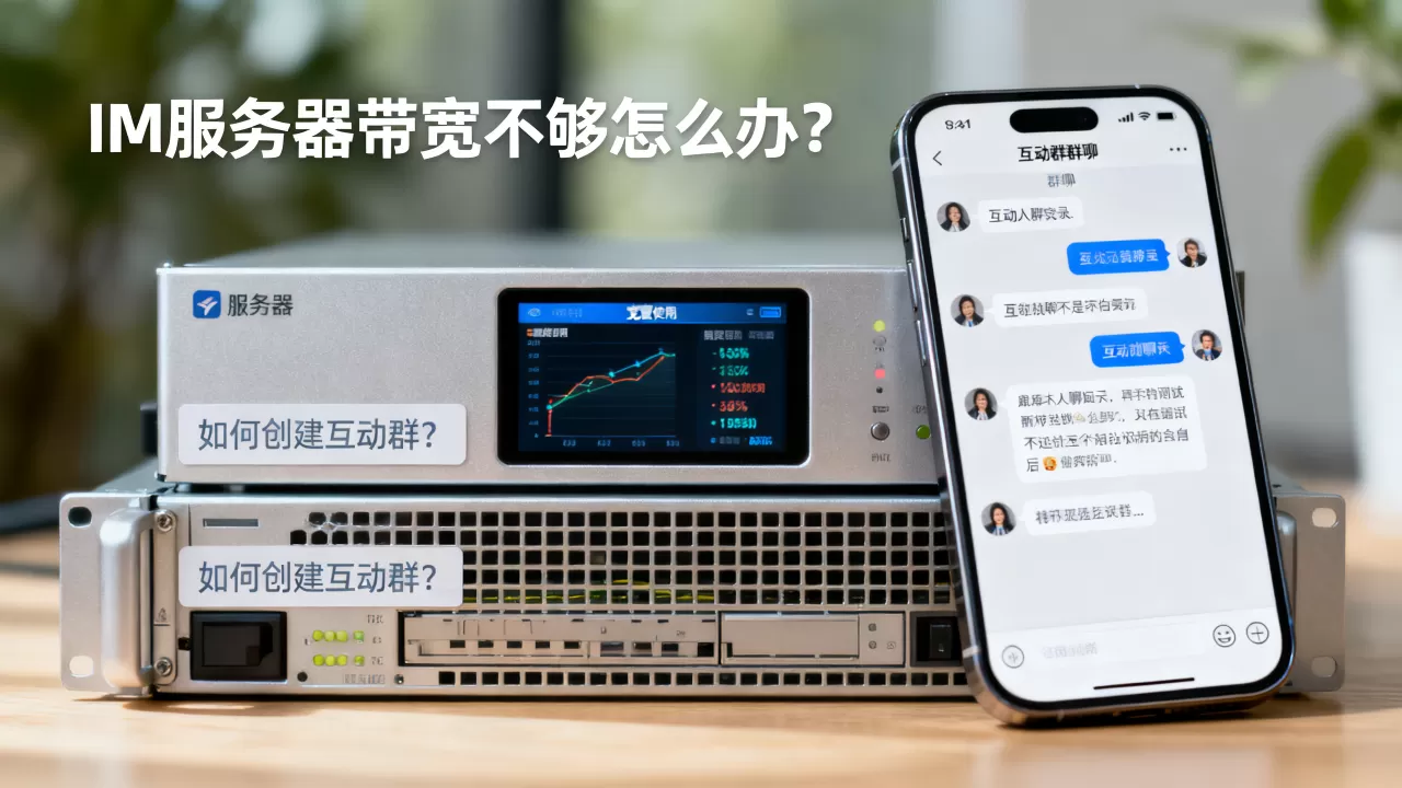 IM服务器带宽不够怎么办?,如何创建互动群? IM服务器带宽不够怎么办?,如何创建互动群?