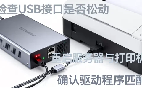 usb服务器的打印机添加不上怎么办