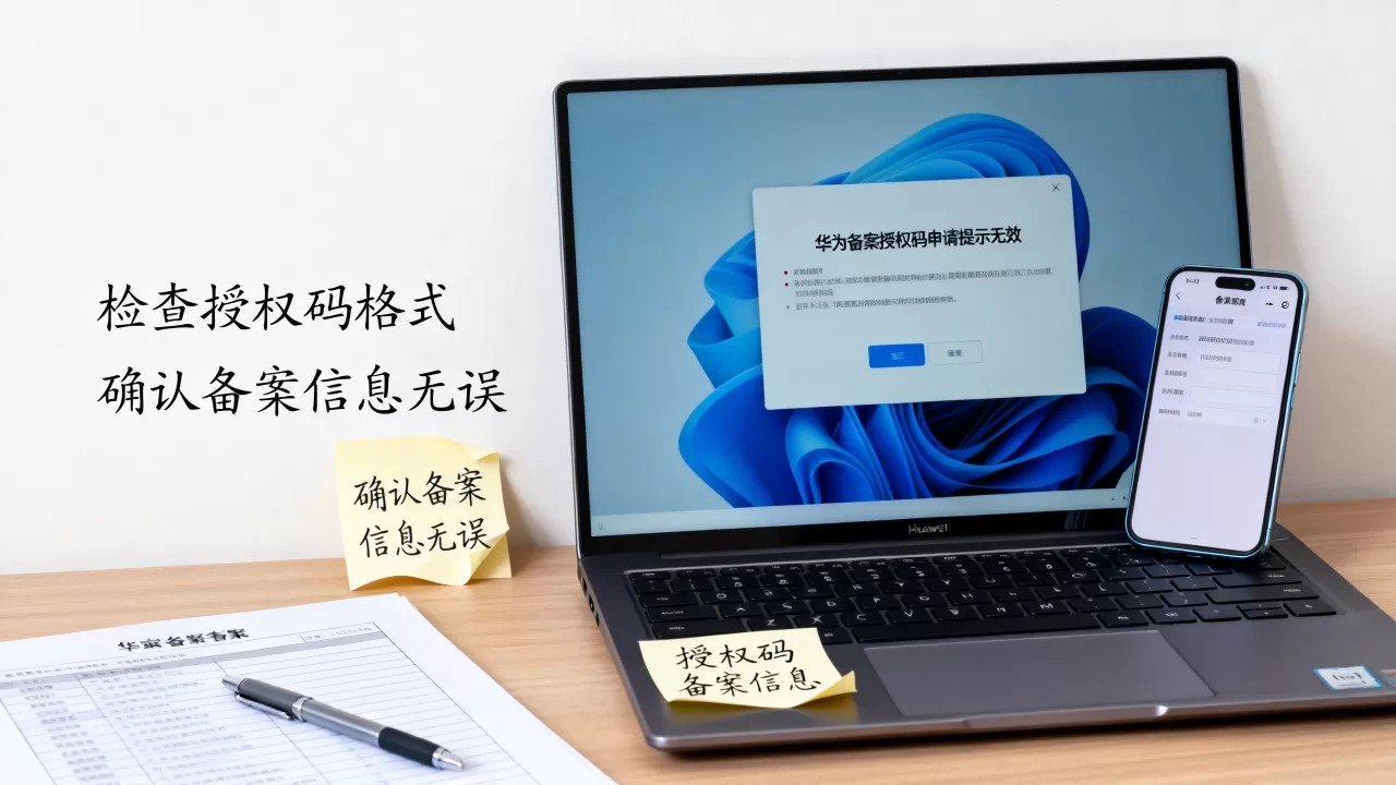 华为备案授权码申请为什么提示无效,怎么解决 华为备案授权码申请为什么提示无效,怎么解决