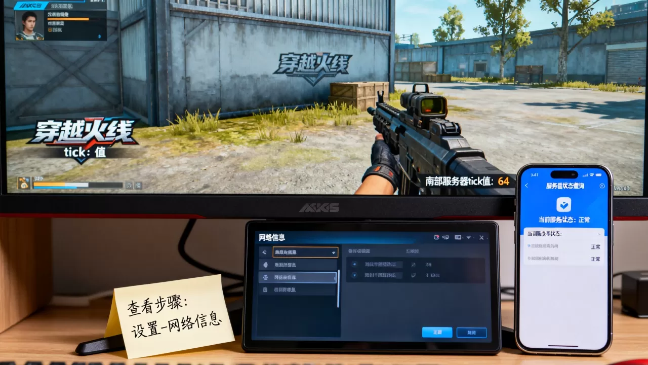 穿越火线南部服务器tick值现在多少,怎么查看? 穿越火线南部服务器tick值现在多少,怎么查看?