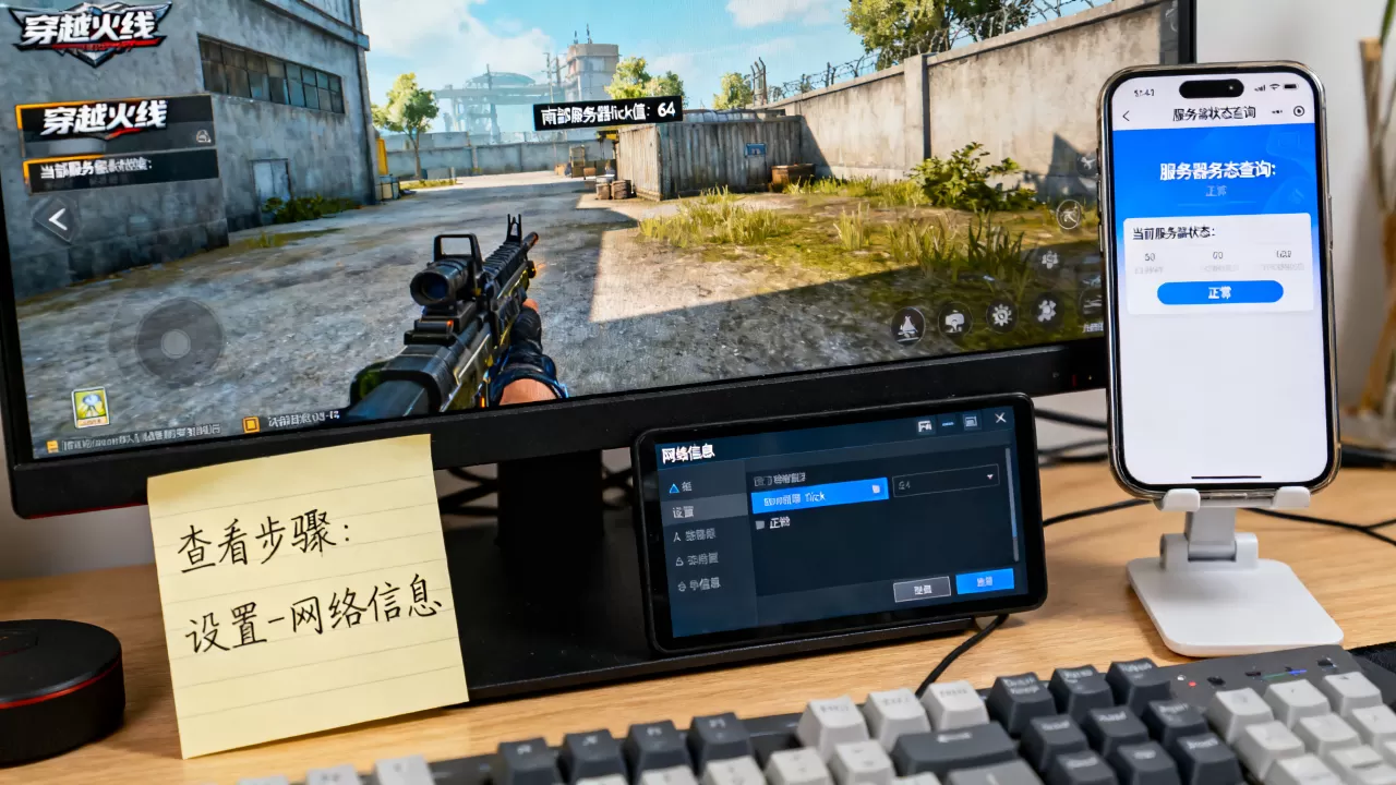 穿越火线南部服务器tick值现在多少,怎么查看? 穿越火线南部服务器tick值现在多少,怎么查看?