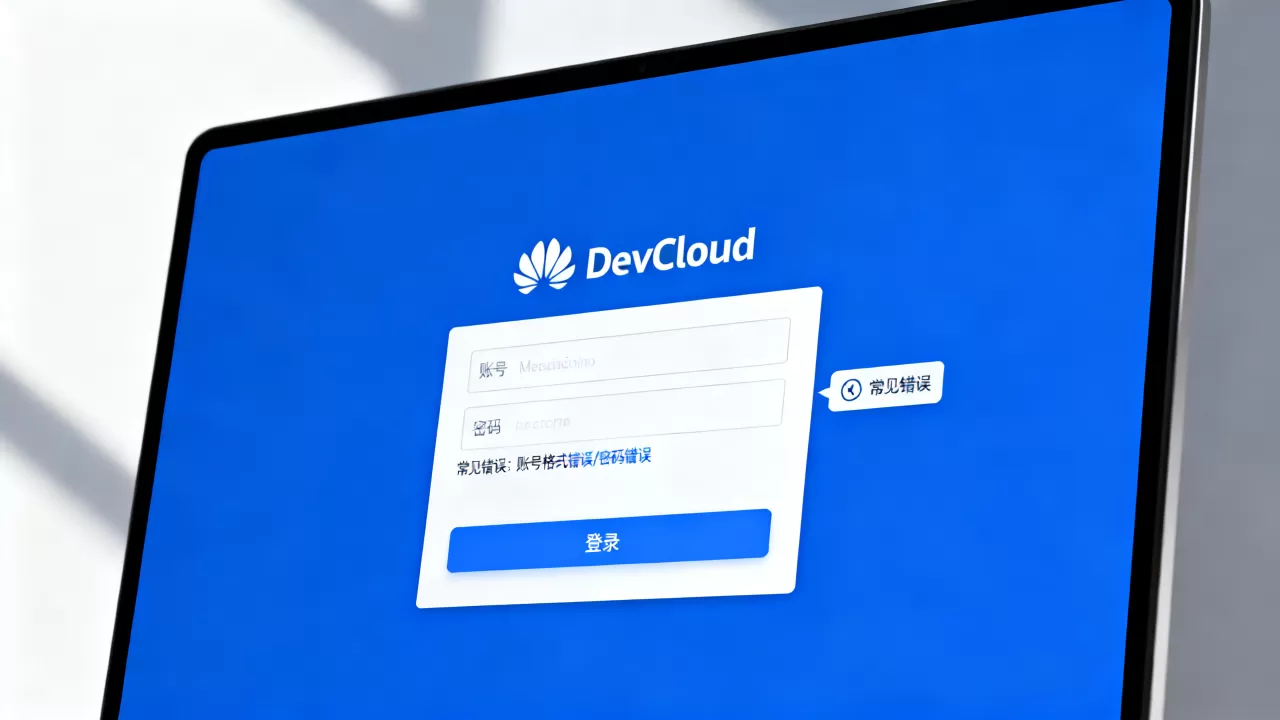华为DevCloud怎么用华为账号登录,常见错误有哪些 华为DevCloud怎么用华为账号登录,常见错误有哪些
