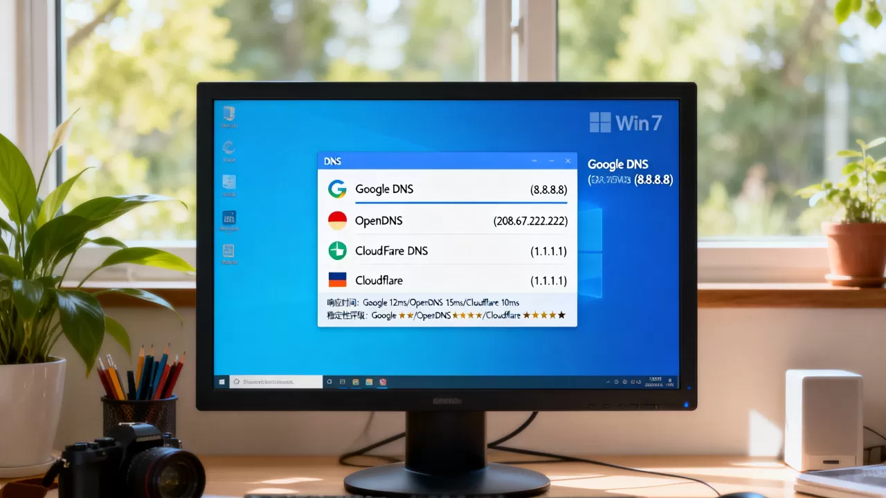 Win7中DNS有哪些服务器,哪个最快最稳定 Win7中DNS有哪些服务器,哪个最快最稳定