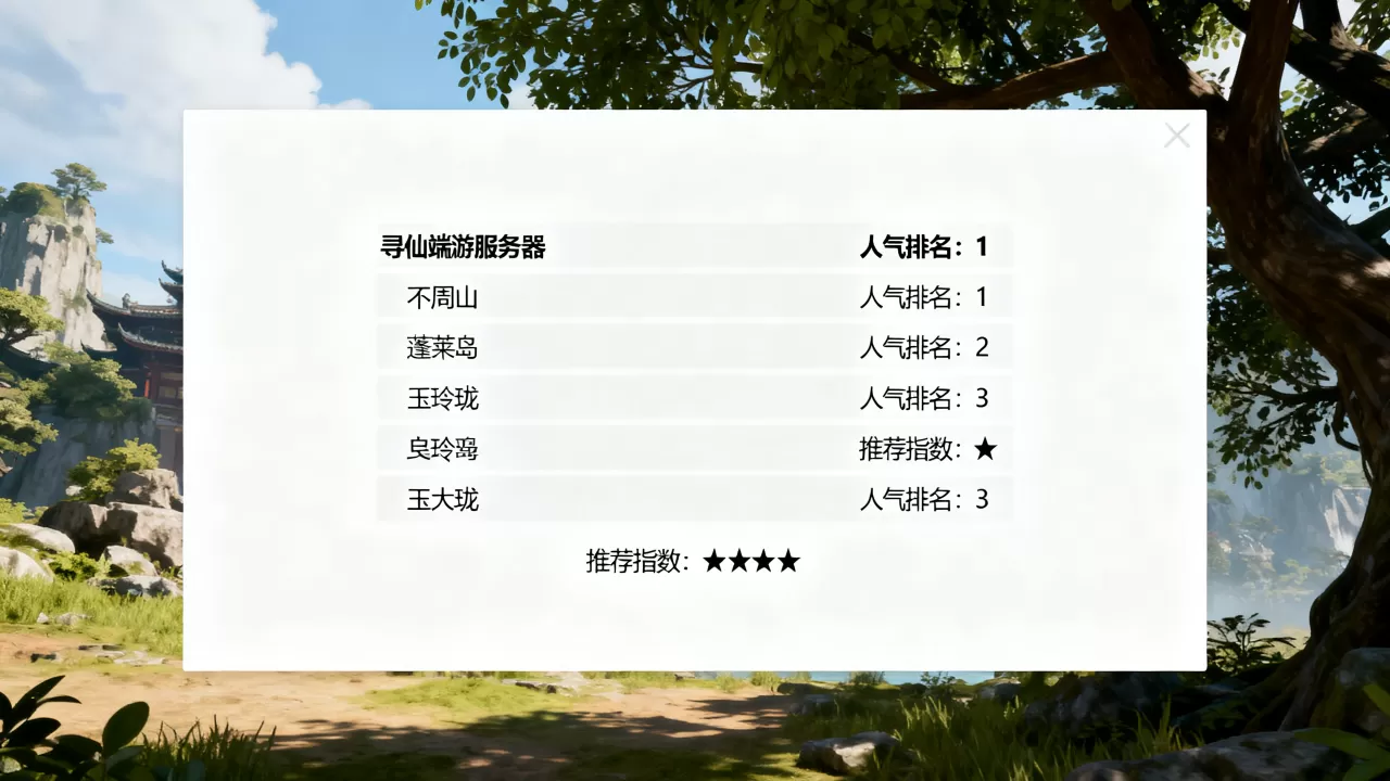 寻仙端游有哪些服务器,哪个区服人气最高? 寻仙端游有哪些服务器,哪个区服人气最高?