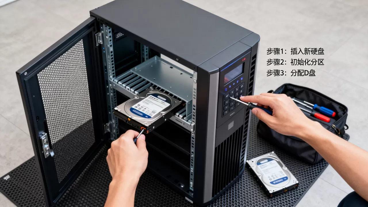 云服务器只有一个C盘怎么加D盘?,如何增加硬盘 云服务器只有一个C盘怎么加D盘?,如何增加硬盘