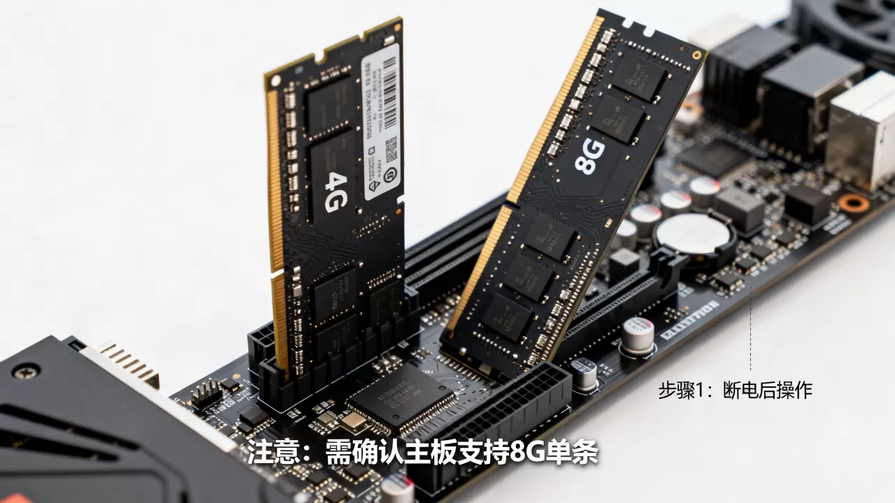 服务器内存条4G怎么升8G?,需要注意什么? 服务器内存条4G怎么升8G?,需要注意什么?