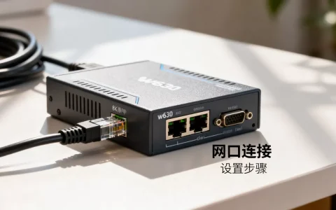 w630串口服务器的网口怎么用，怎么设置？