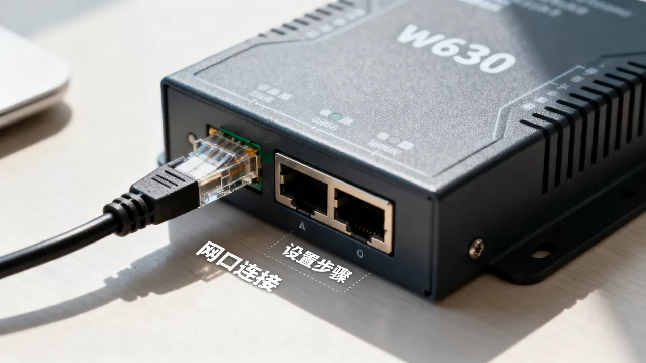 w630串口服务器的网口怎么用,怎么设置? w630串口服务器的网口怎么用,怎么设置?