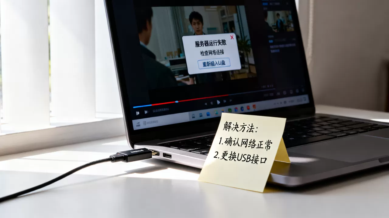 U盘打开视频为何会显示服务器运行失败,怎么解决? U盘打开视频为何会显示服务器运行失败,怎么解决?