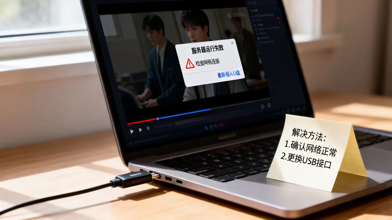 U盘打开视频为何会显示服务器运行失败,怎么解决? U盘打开视频为何会显示服务器运行失败,怎么解决?