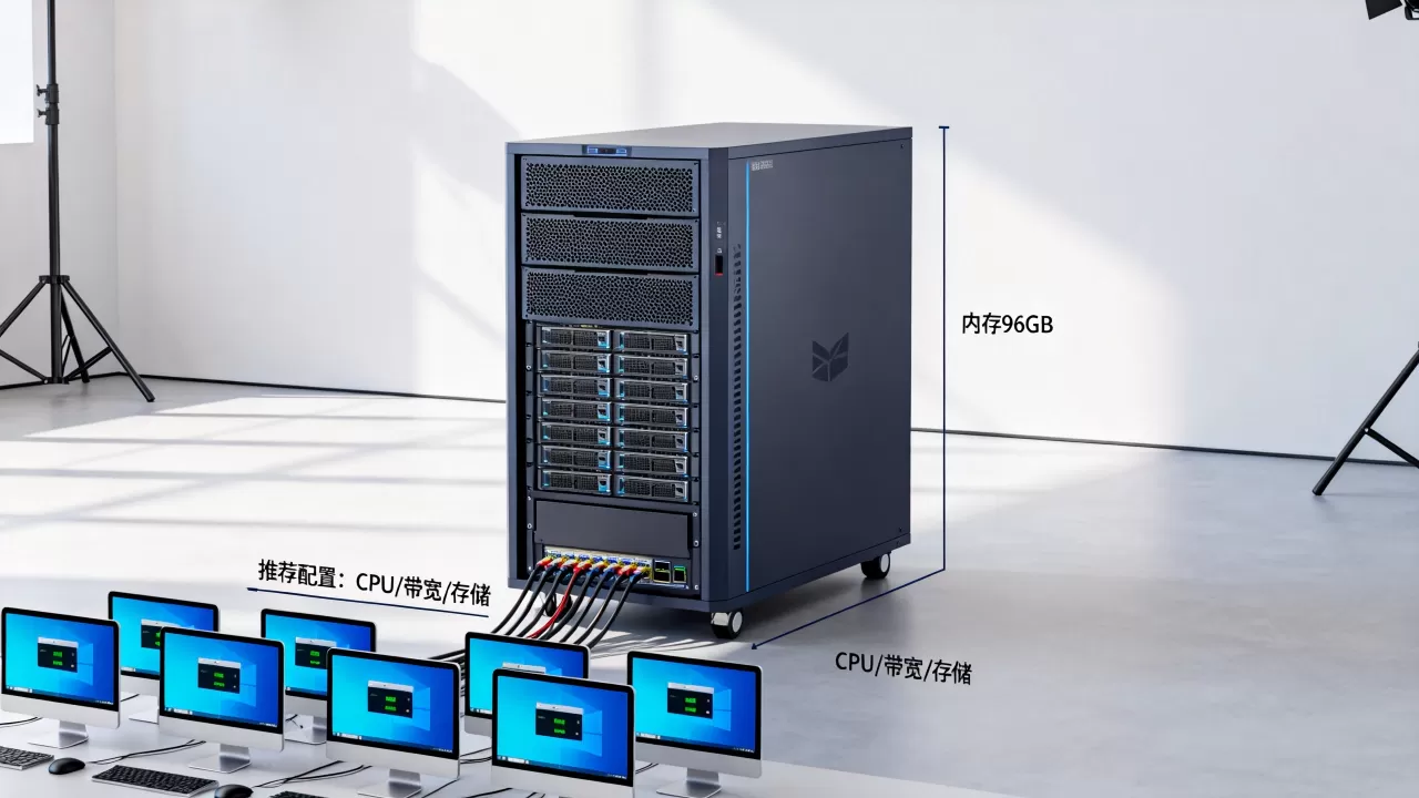 内存96g服务器能带几台电脑?,怎么配置才够用? 内存96g服务器能带几台电脑?,怎么配置才够用?