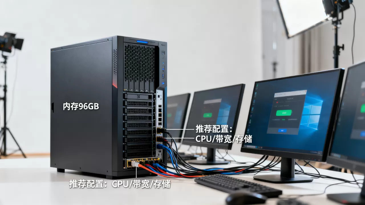 内存96g服务器能带几台电脑?,怎么配置才够用? 内存96g服务器能带几台电脑?,怎么配置才够用?