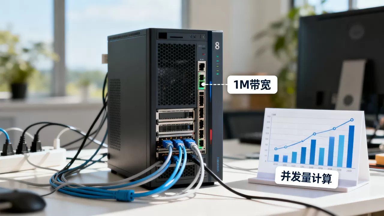 1M带宽服务器能支持多少人同时在线?,并发量怎么算? 1M带宽服务器能支持多少人同时在线?,并发量怎么算?