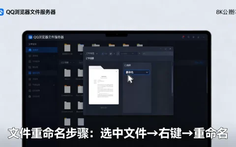 QQ浏览器文件服务器编辑过怎么改名字？，有什么方法？