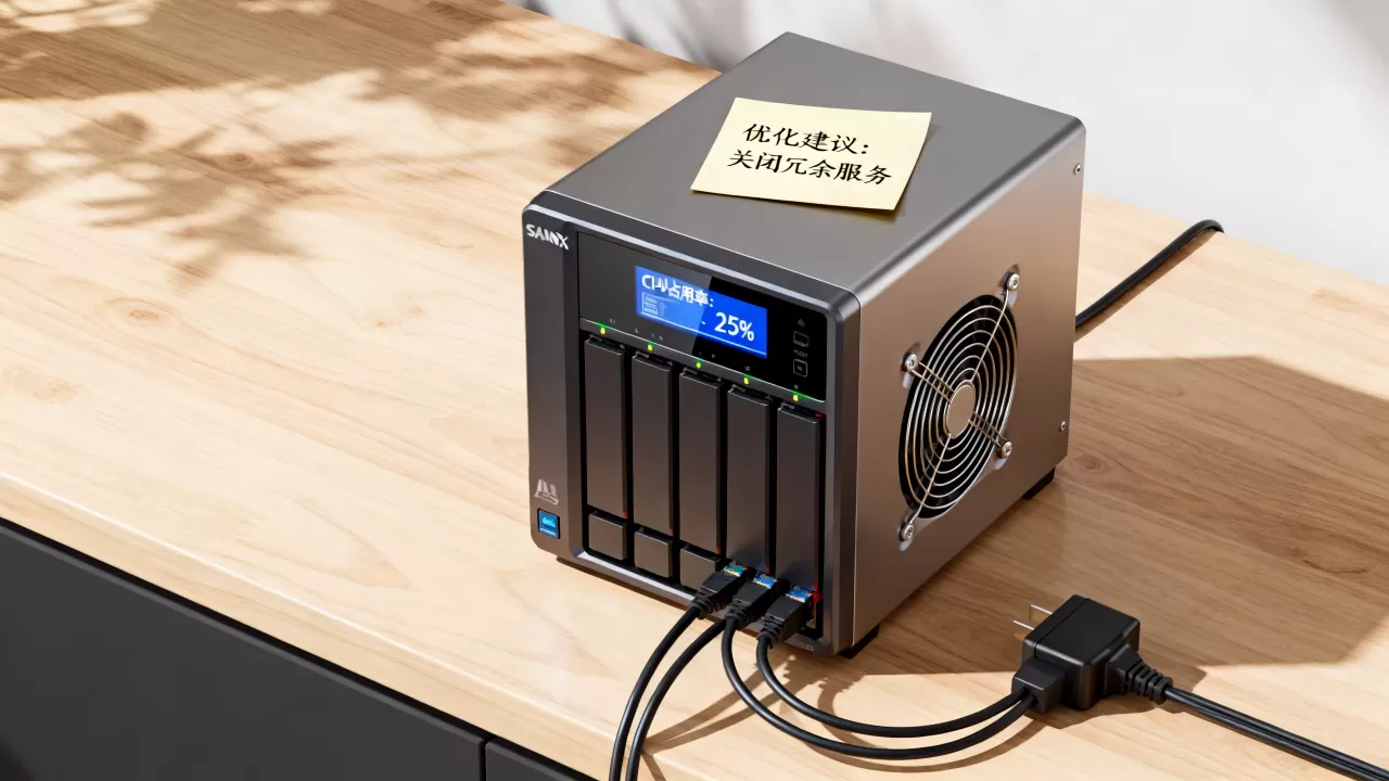 NAS群晖服务器CPU占用率一般多少,怎么优化? NAS群晖服务器CPU占用率一般多少,怎么优化?