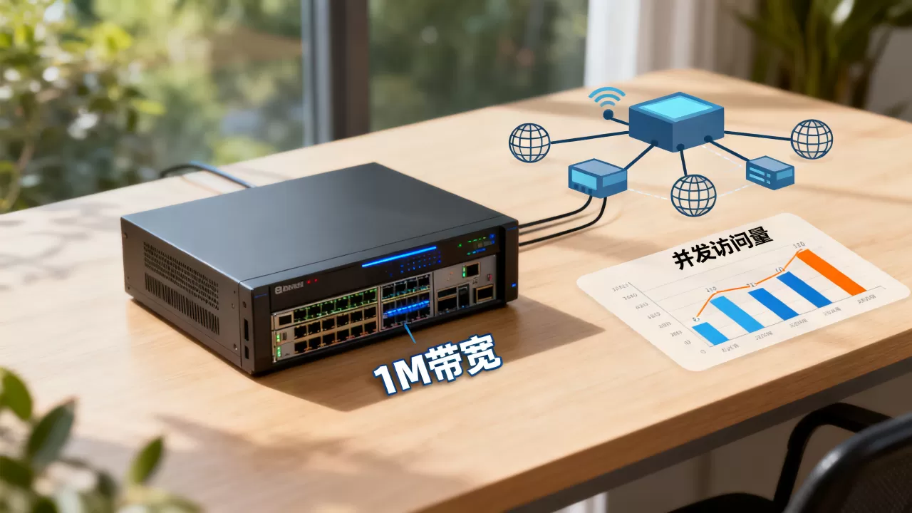 服务器1m带宽能撑多少人?,带宽速度与并发访问量的关系 服务器1m带宽能撑多少人?,带宽速度与并发访问量的关系