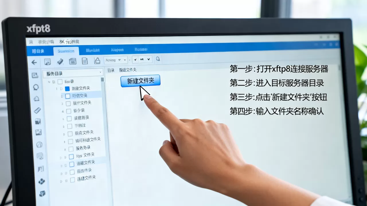 xftp8怎么在服务器里新建文件夹,操作步骤是什么? xftp8怎么在服务器里新建文件夹,操作步骤是什么?