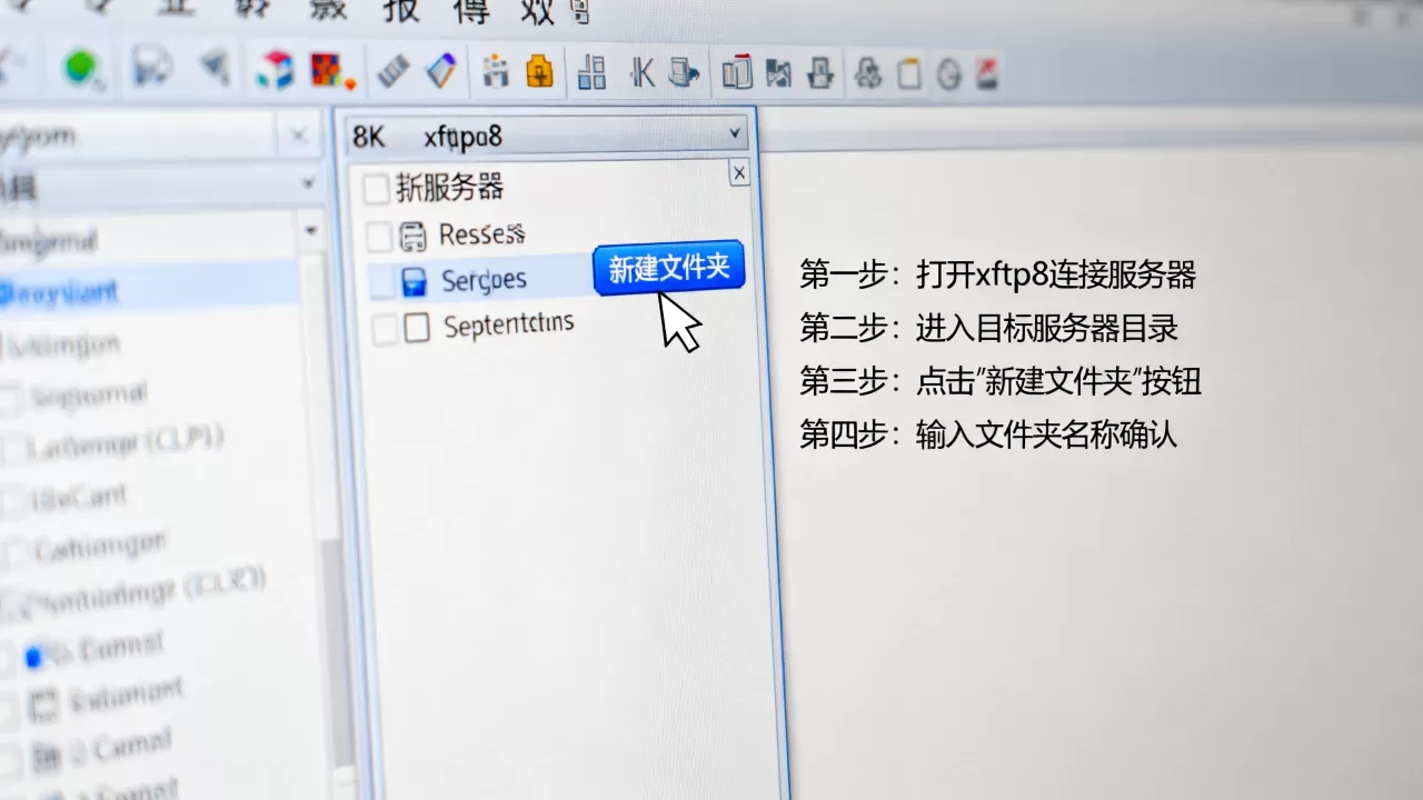 xftp8怎么在服务器里新建文件夹,操作步骤是什么? xftp8怎么在服务器里新建文件夹,操作步骤是什么?