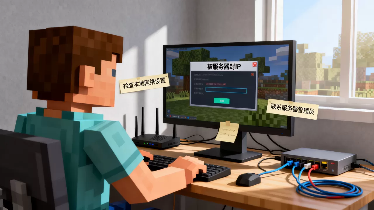 我的世界中国版被服务器封ip怎么办 我的世界中国版被服务器封ip怎么办