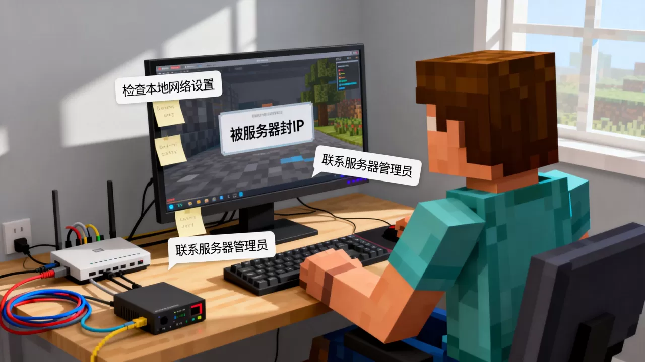 我的世界中国版被服务器封ip怎么办 我的世界中国版被服务器封ip怎么办