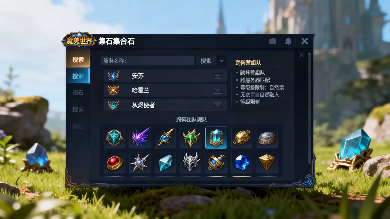 魔兽世界集合石能搜哪些服务器,跨服组队规则是什么? 魔兽世界集合石能搜哪些服务器,跨服组队规则是什么?