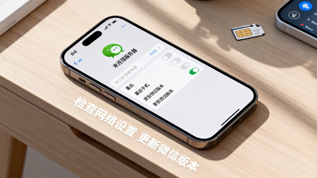 苹果手机微信4g为何显示未连接服务器,怎么解决 苹果手机微信4g为何显示未连接服务器,怎么解决