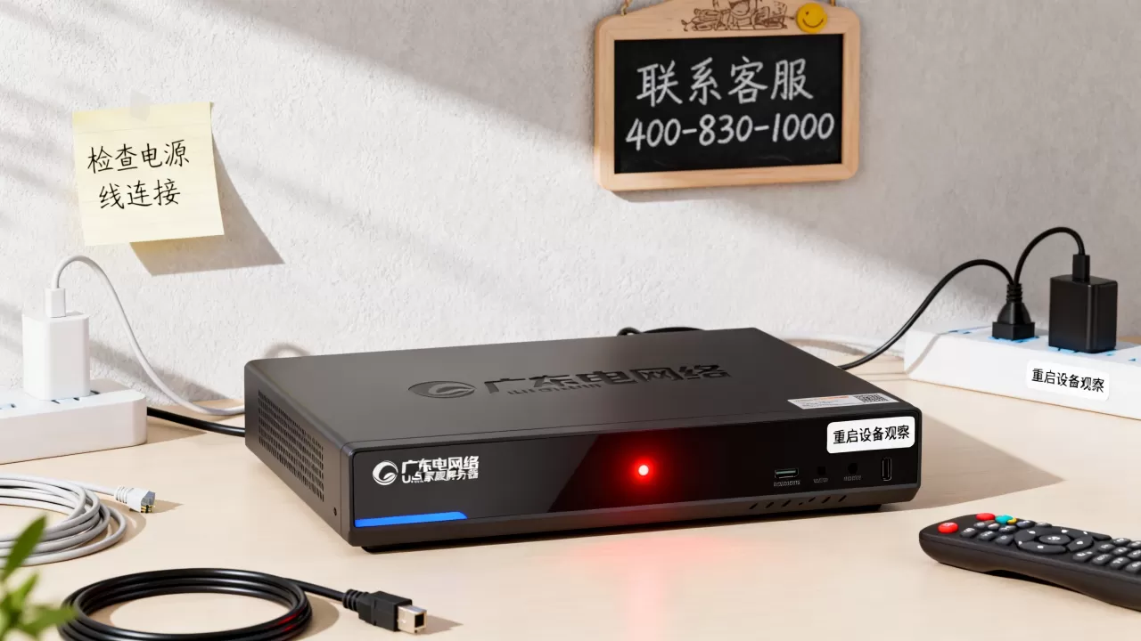 广东广电网络u点家庭服务器红灯亮怎么解决,是什么原因 广东广电网络u点家庭服务器红灯亮怎么解决,是什么原因