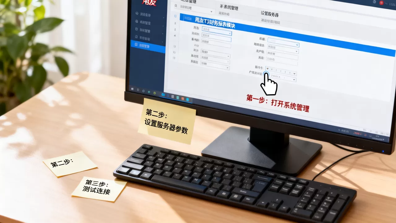用友T3的财务报表模块怎么设置服务器,有哪些步骤 用友T3的财务报表模块怎么设置服务器,有哪些步骤