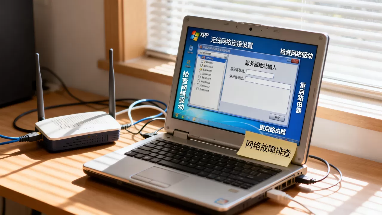 xp系统怎么出现无线网络连接服务器?,怎么解决 xp系统怎么出现无线网络连接服务器?,怎么解决